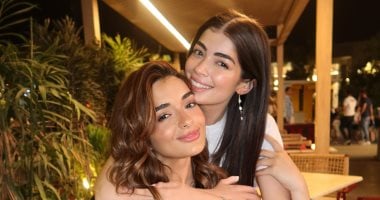 هشام جمال يحتفل بملك زاهر شقيقة زوجته على طريقته الخاصة