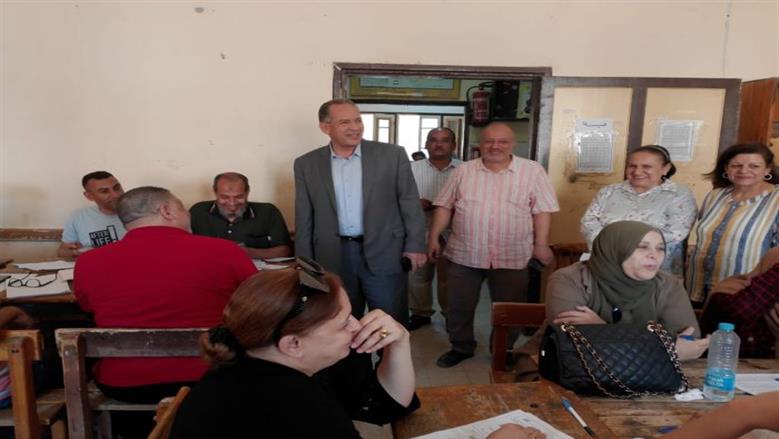 تصحيح الامتحانات لإعلان نتيجة الصف السادس الابتدائي