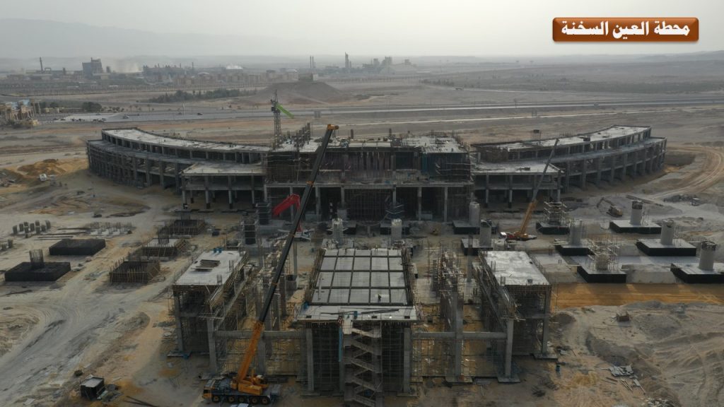 محطة السخنة - مشروع القطار الكهربائي السريع