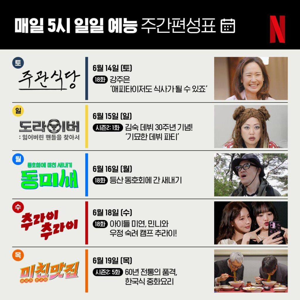 Miyeon & Minnie إلى الضيف في الحلقة 18 من Netflix "Try؟ Choo-Ry!"