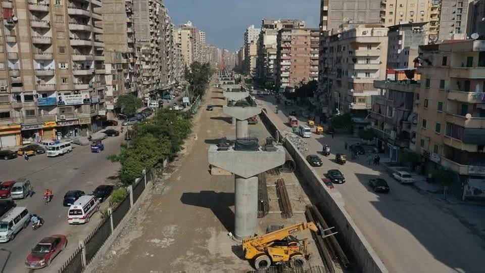 أعمال إنشاء مترو الإسكندرية