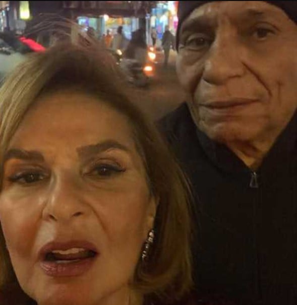 عادل إمام ويسرا صورة متداولة