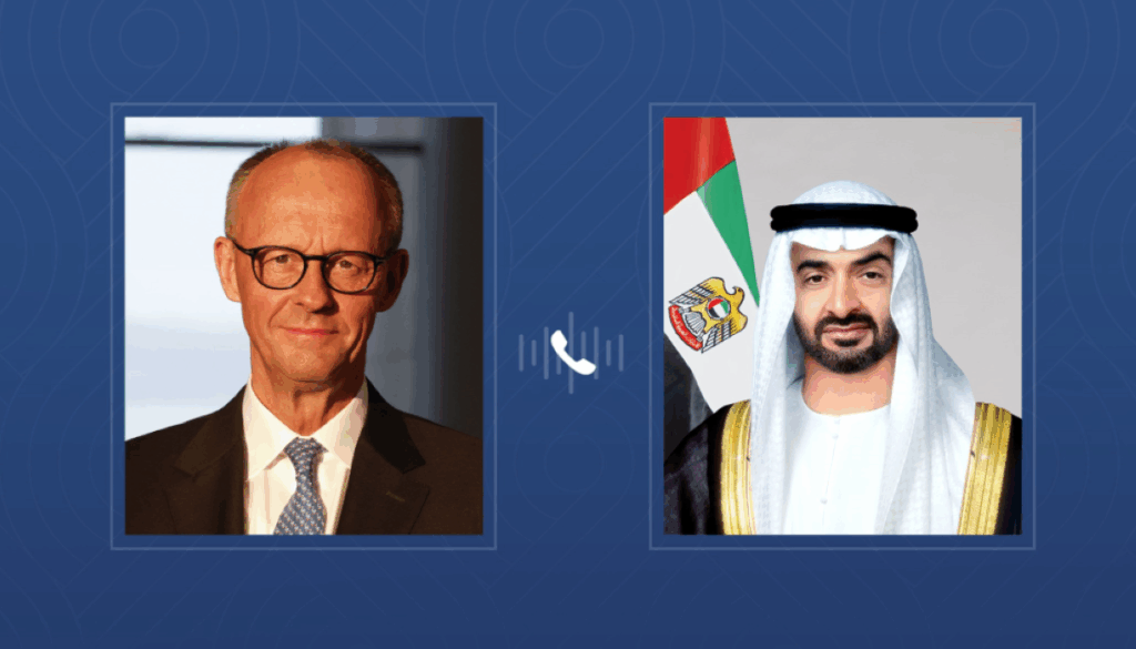 رئيس الدولة والمستشار الألماني يبحثان هاتفياً علاقات التعاون بين البلدين Al Bayan