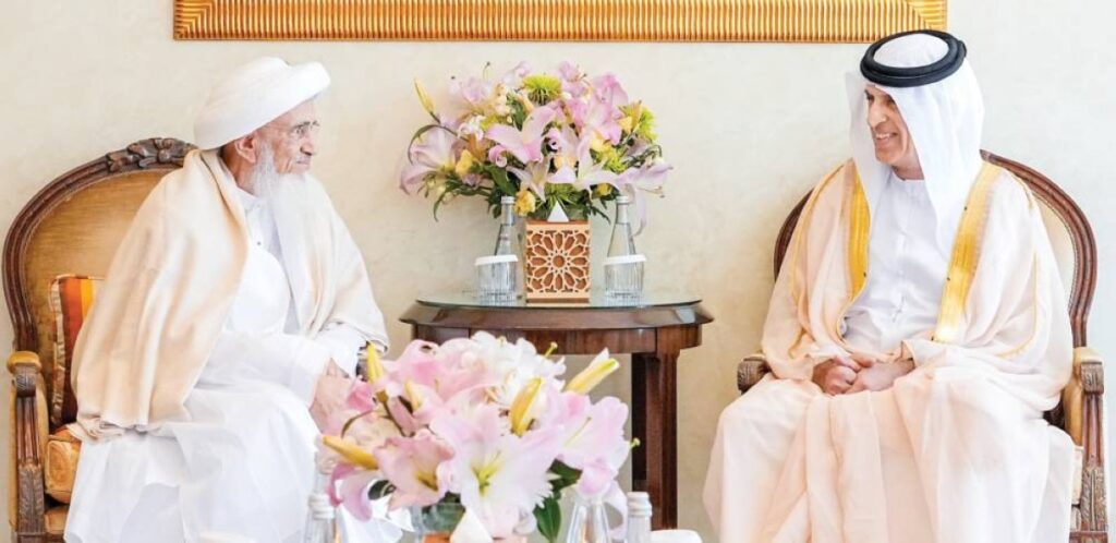 سعود بن صقر يستعرض وسلطان البهرة ترسيخ مفاهيم التسامح الديني Al Bayan