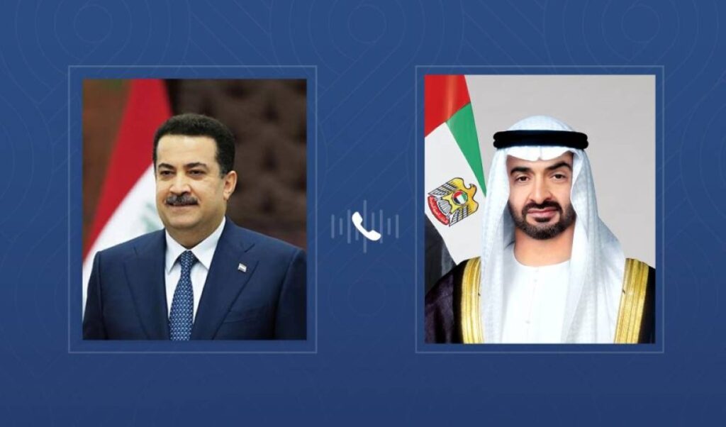 رئيس الدولة ورئيس الوزراء العراقي يبحثان هاتفياً علاقات البلدين والتطورات في المنطقة Al Bayan