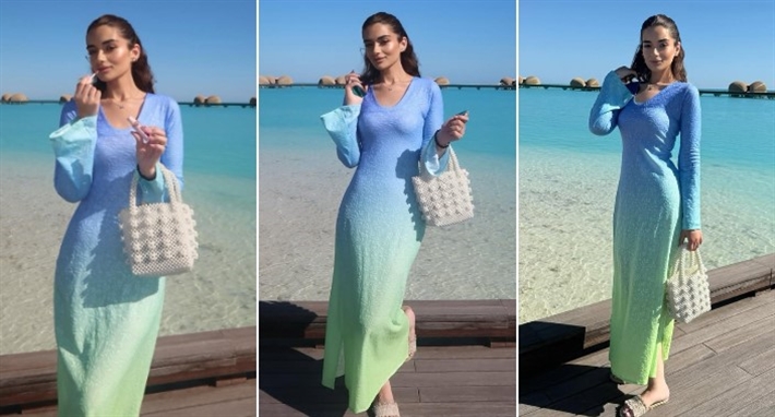 #شرطة_الموضة: ملك أحمد زاهر بفستان “نسيم البحر” في أحدث جلسة تصوير … سعره في متناول اليد | ألبوم ملك أحمد زاهر