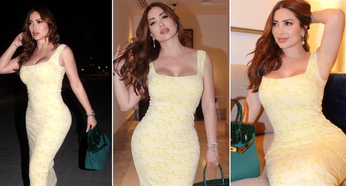 ظهرت مع زوجها واستعرضت حقيبتها من Hermès … نسرين طافش في جلسة تصوير جديدة | ألبوم نسرين طافش