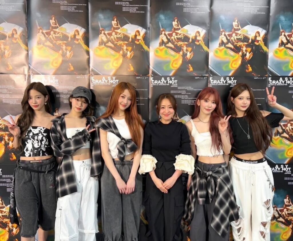 250614 Osawa Akane Instagram Update مع Le Sserafim