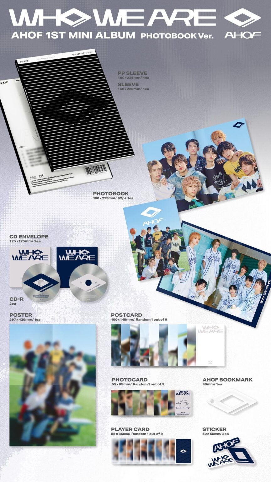 Ahof - 1st Mini Album: Who We Are (تفاصيل تغليف الألبوم)