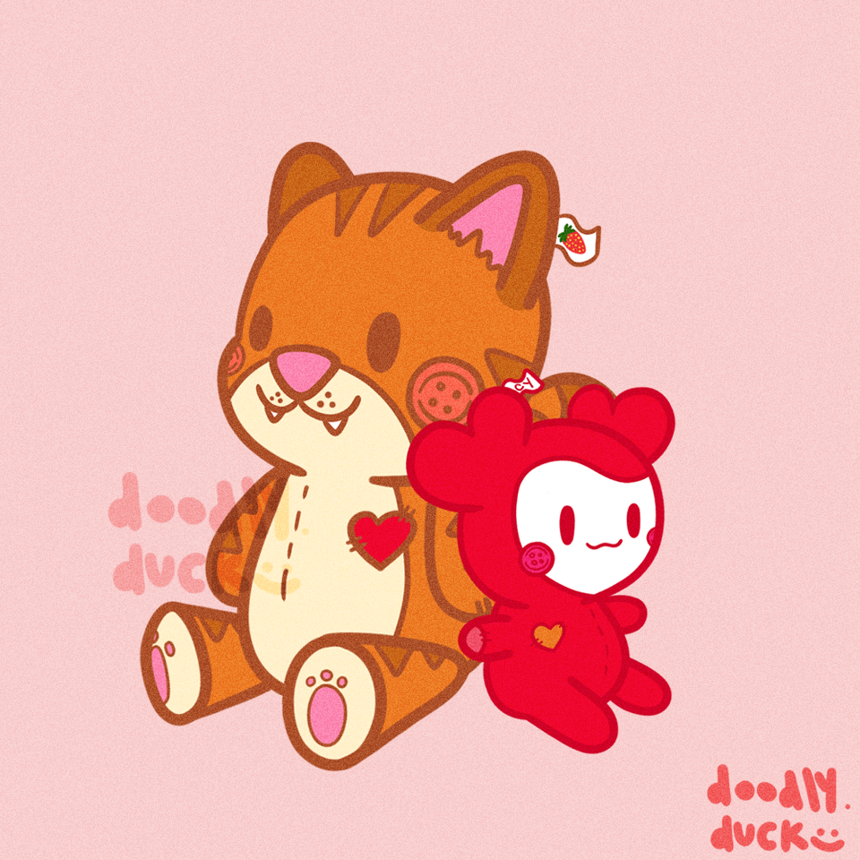 ملصقات Plushie الجميلة التي صنعتها من أجل CSEs المحلية مرتين