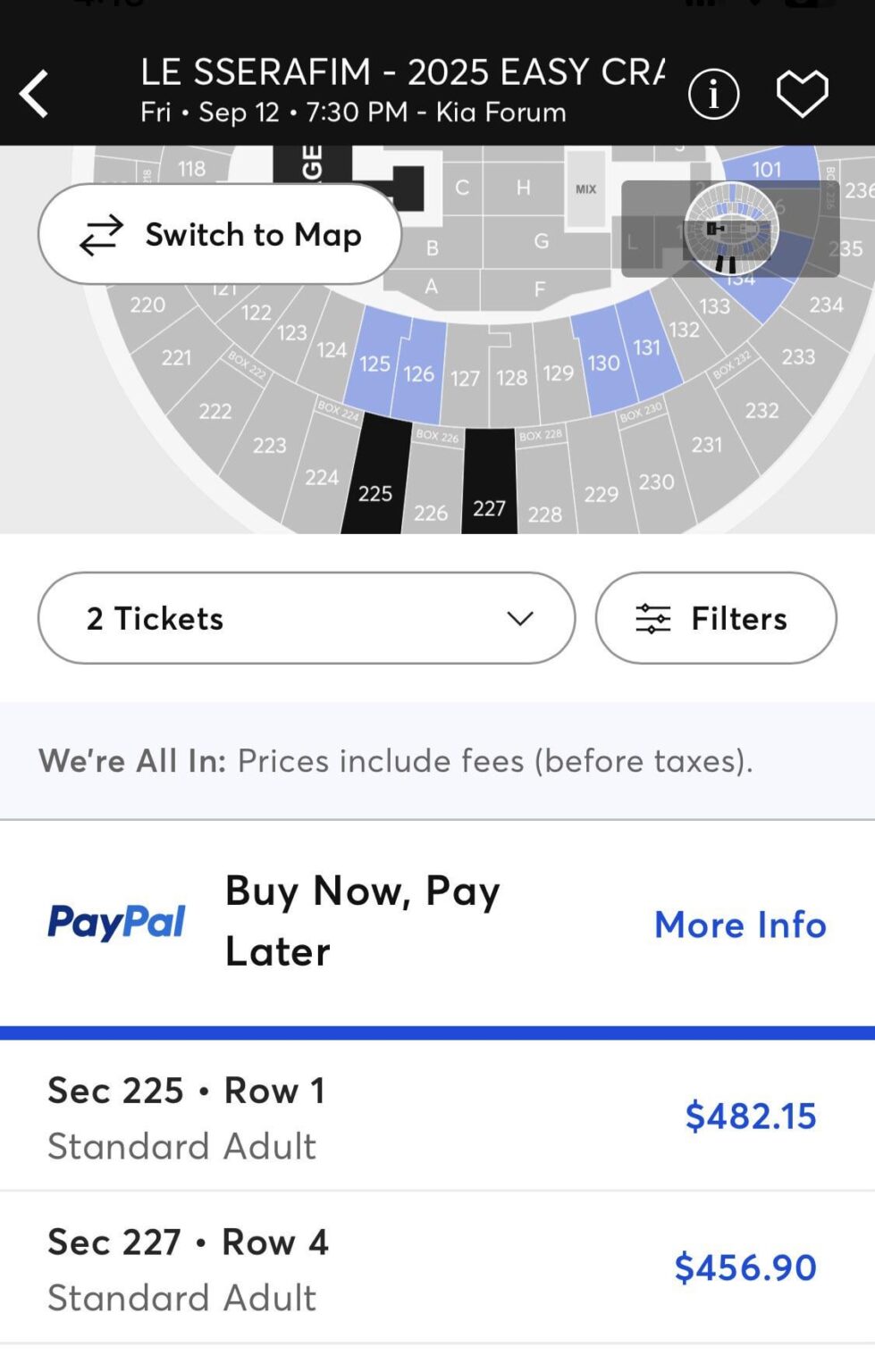 معظم أسعار التذاكر المضحكة التي رأيتها في لوس أنجلوس