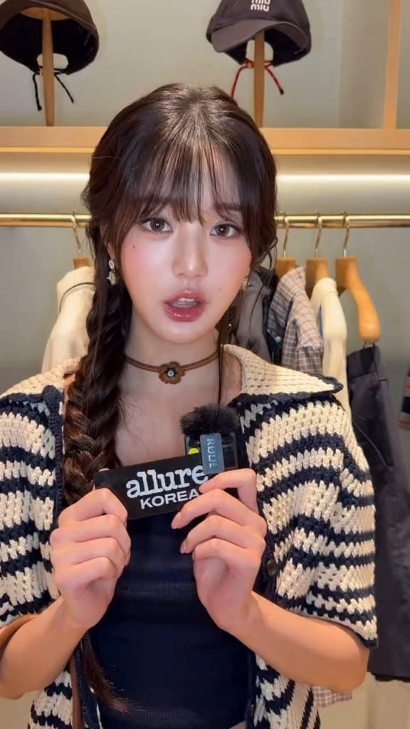 250620 allure stagram instagram update update with wonyoung @ miu miu shinsegye store store