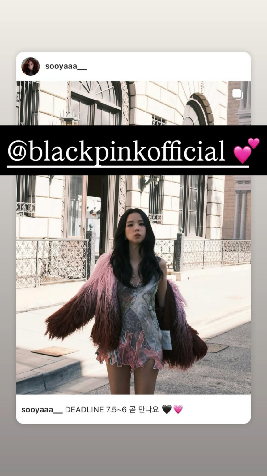 250627 تحديث قصة JISOO IG