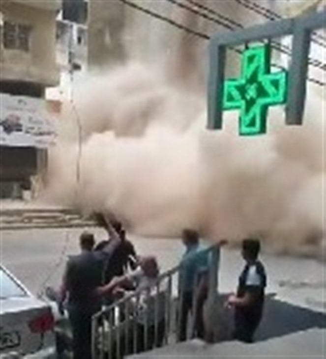 بالفيديو- صوت قوّي في الضاحية الجنوبية.. وانهيار مبنى! - Tayyar.org