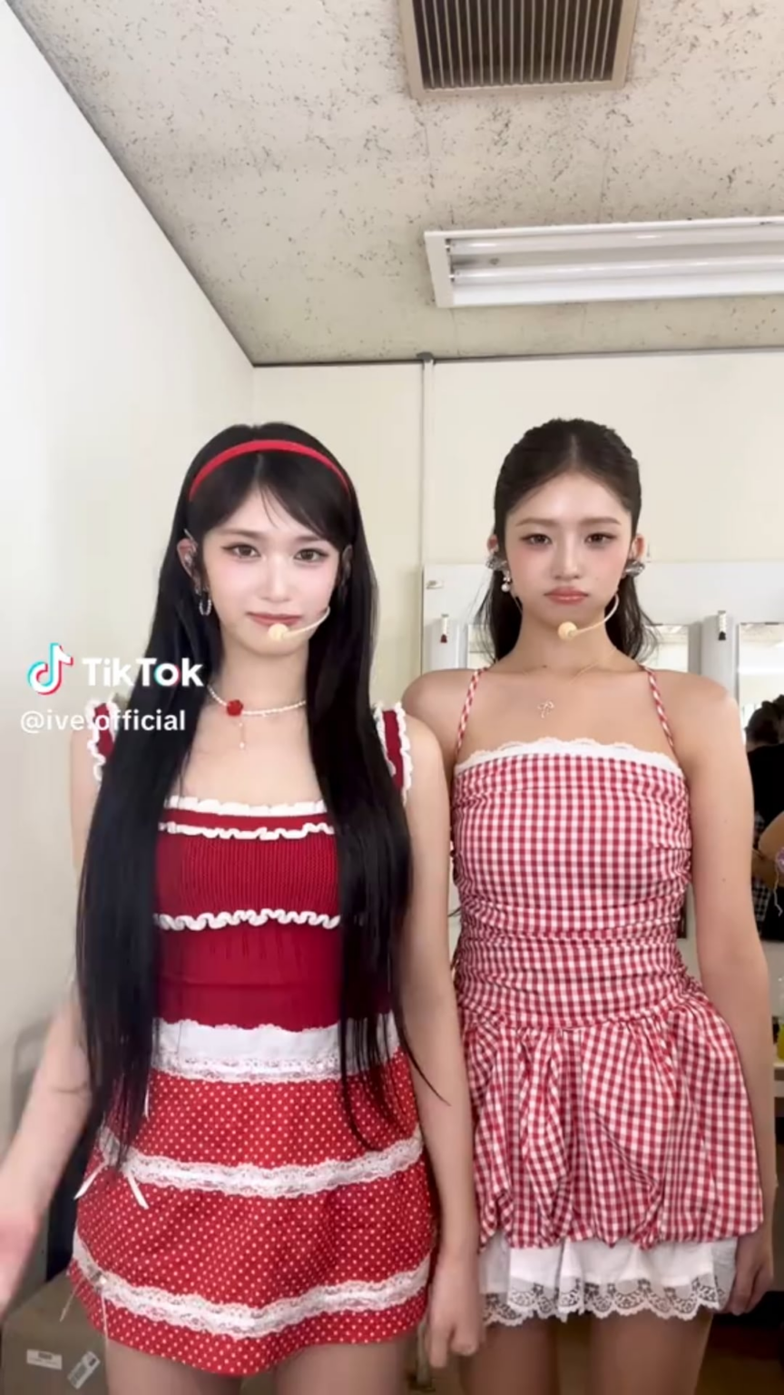 250616 ive تحديث Tiktok الرسمي مع Rei و Leeseo