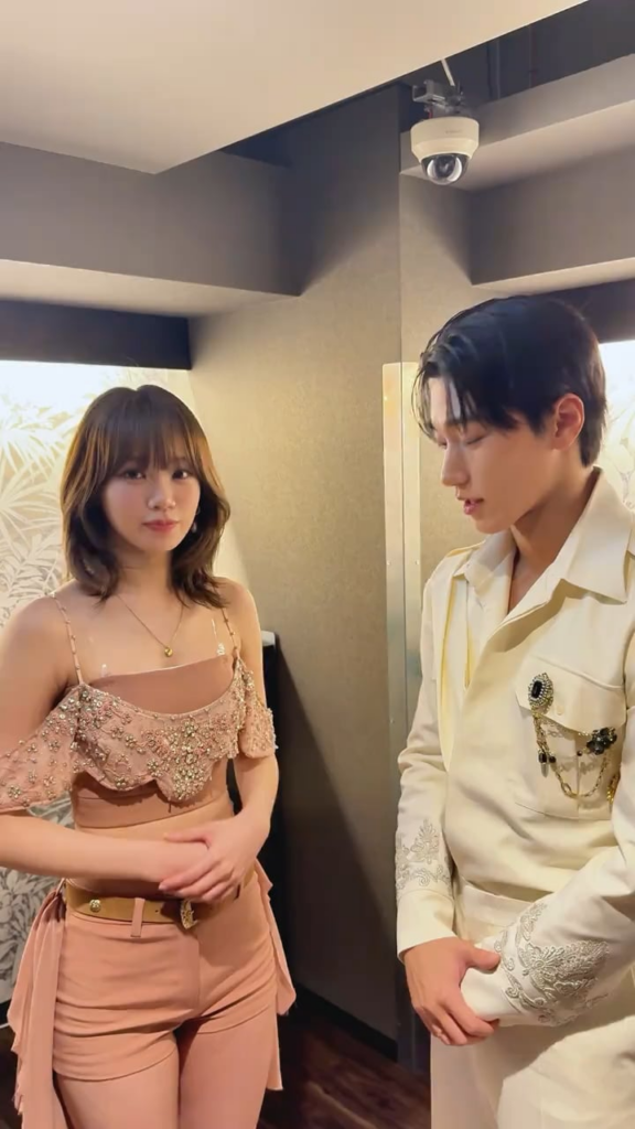 250619 Kim Chaewon مع Ateez San - Lemon Drop (تحدي الرقص)