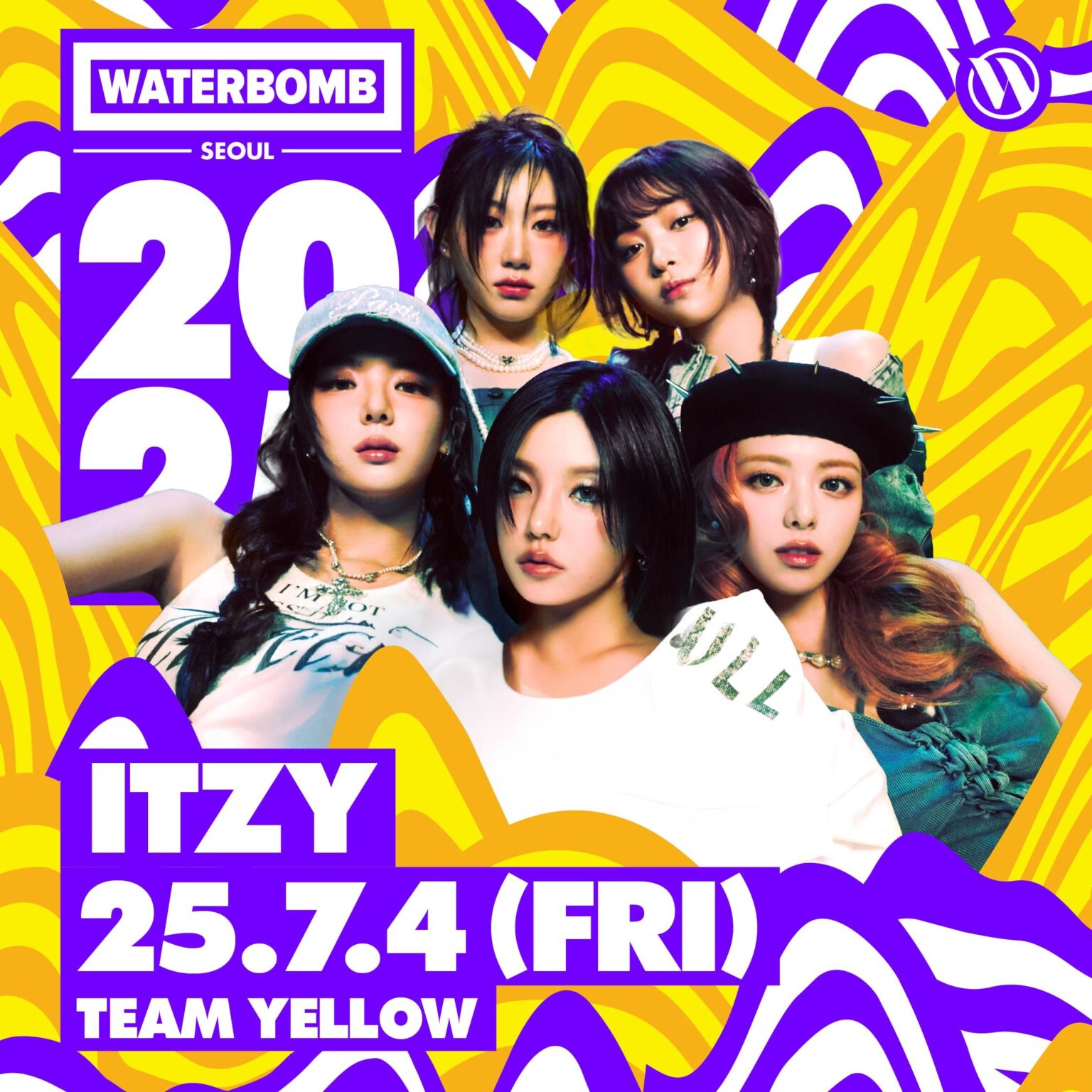 أعلن Itzy كجزء من تشكيلة Waterbomb Seoul 2025