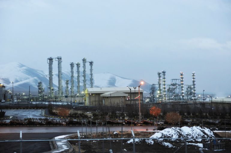 FILE - This Jan. 15, 2011 file photo shows Iran's heavy water nuclear facilities near the central city of Arak 150 miles (250 kilometers) southwest of Tehran. Two diplomats told The Associated Press on Monday, Nov. 21, 2016, that Iran has begun to export excess quantities of heavy water, which can be used in the process to make atomic arms, as Tehran moves to end a small but significant violation of a landmark nuclear deal. (Hamid Foroutan, ISNA, File via AP)