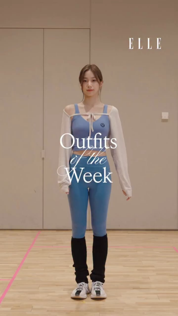 250607 تحديث Elle Korea Instagram مع Kazuha - ملابس الأسبوع مع Lululemon