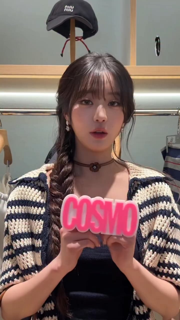 250620 Cosmopolitan Korea Instagram Reels Update with Wonyoung @ miu miu (Shinsegae department store)