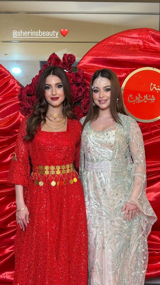ستوري بيسان مع شيرين بيوتي ليلة الحنة (إنستغرام)