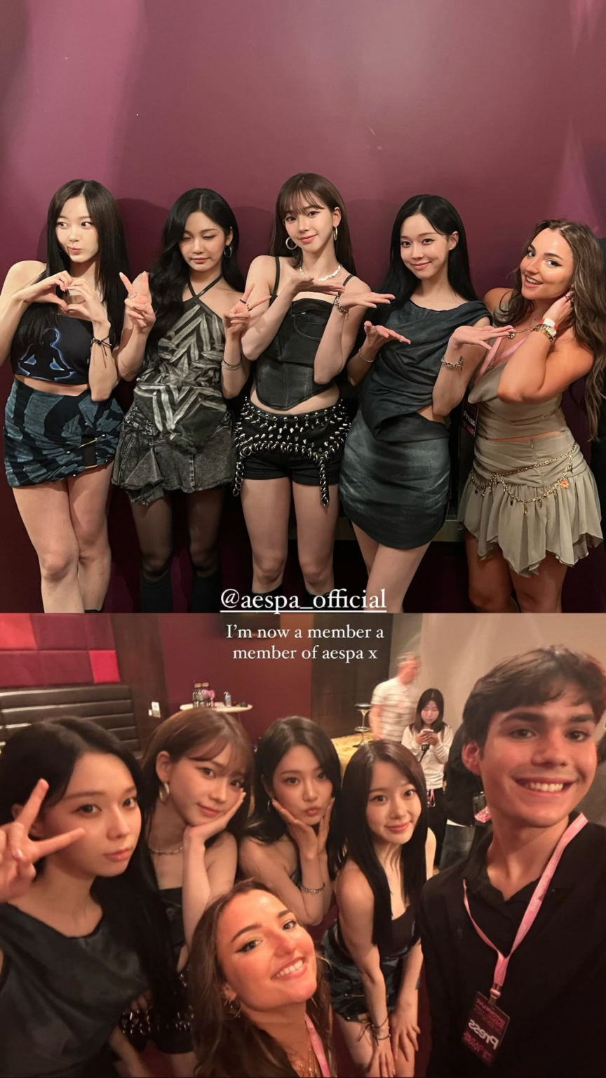 250629 تحديث قصة Leilahusseinx Instagram مع AESPA