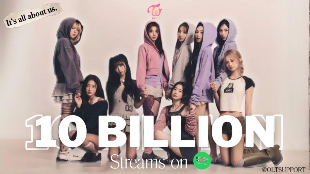 250620 تحديث Twitter Twitter - مرتين تجاوزت رسميًا 10 مليارات تدفقات على Spotify. هم مجموعة الفتاة الآسيوية الثانية والمجموعة الثالثة للفتيات بشكل عام في تاريخ الموسيقى لتحقيق هذا المعلم.