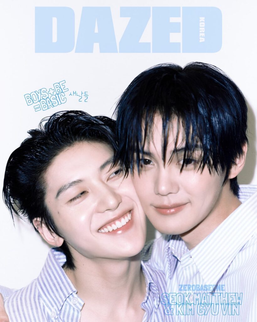 Zerobaseone / ZB1 (Matthew & Gyuvin) - مجلة Korea Dazed (يوليو 2025 غلاف العدد)
