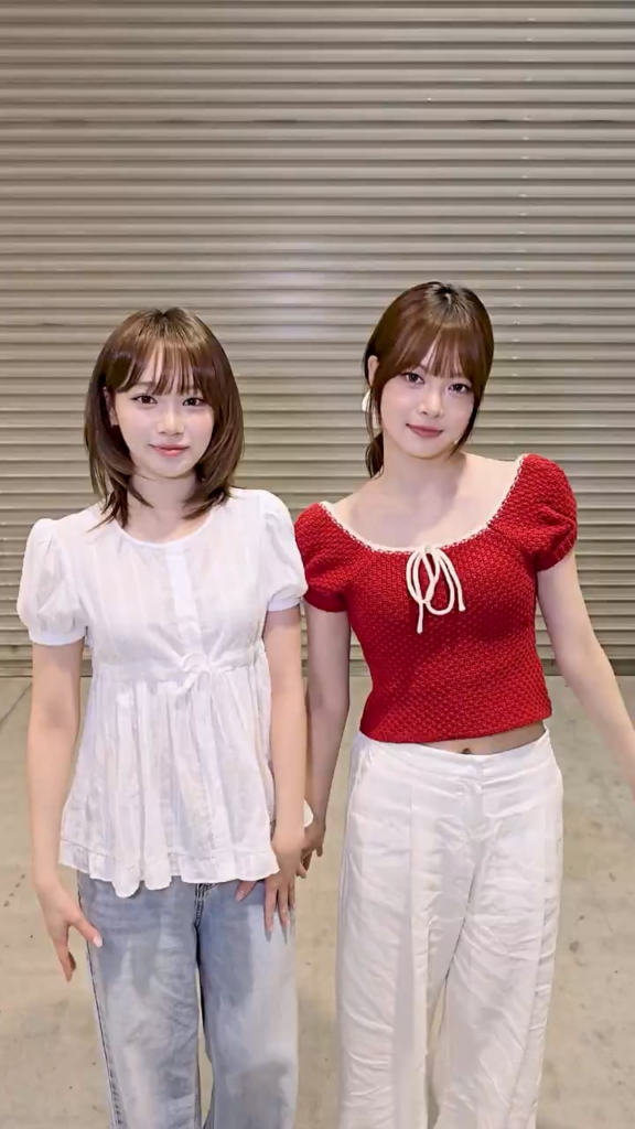 250611 le sserafim tiktok update with Kim Chaewon & Hong Eunchae - ✧﹒ 𝜗𝜚 ﹒✧