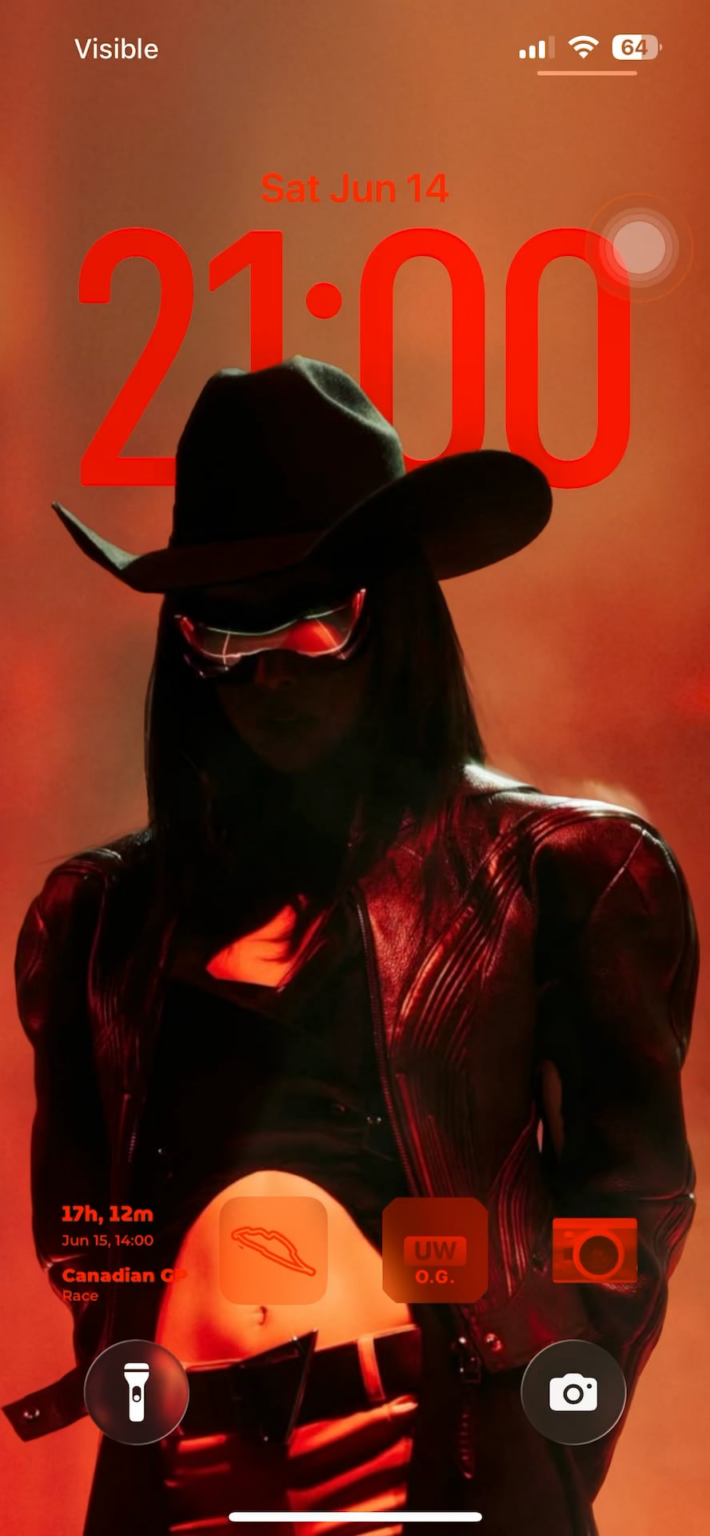 250422 جيني ios 26 شاشة قفل