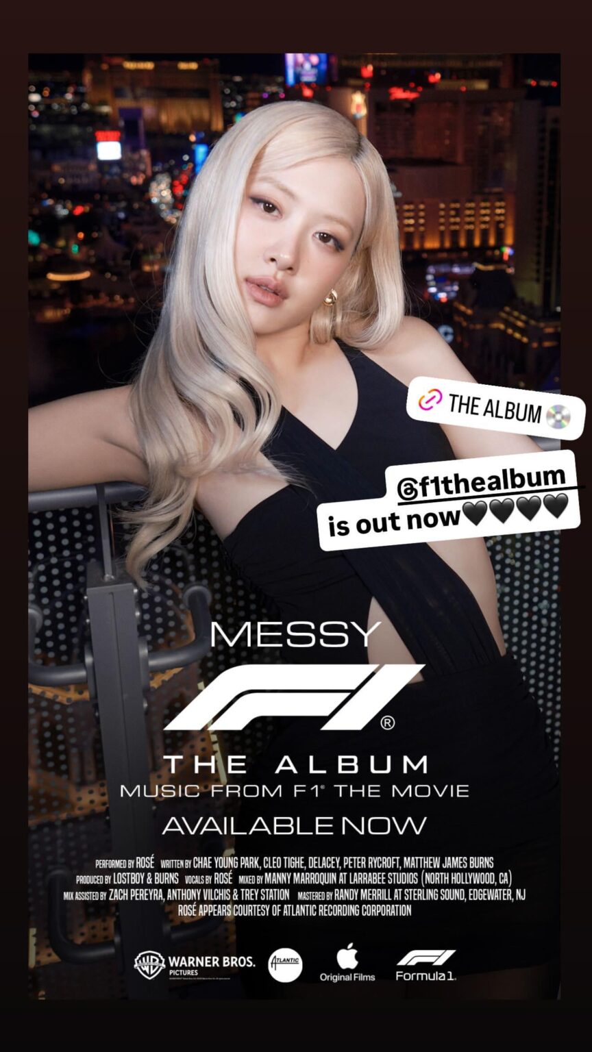 250629 تحديث قصة Rosé IG