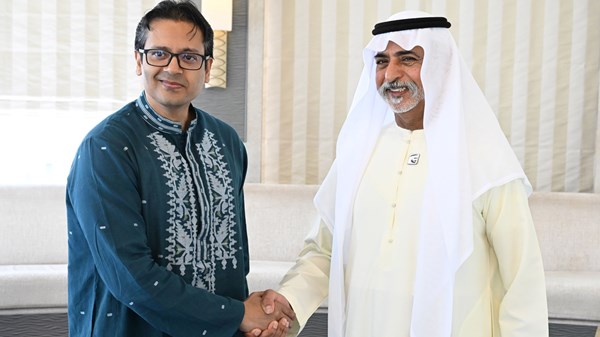 نهيان بن مبارك يستقبل المبعوث الخاص لرئيس وزراء بنغلاديش