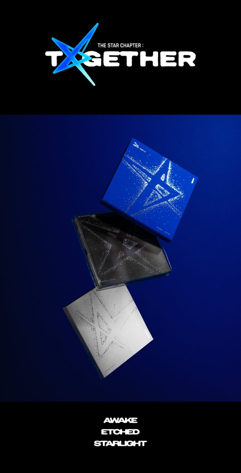 TXT (غدًا X معا) - الألبوم الكامل الرابع "The Star Chapter: Together" (معاينة عبوات الألبوم - Awake / Elected / Starlight Ver.)