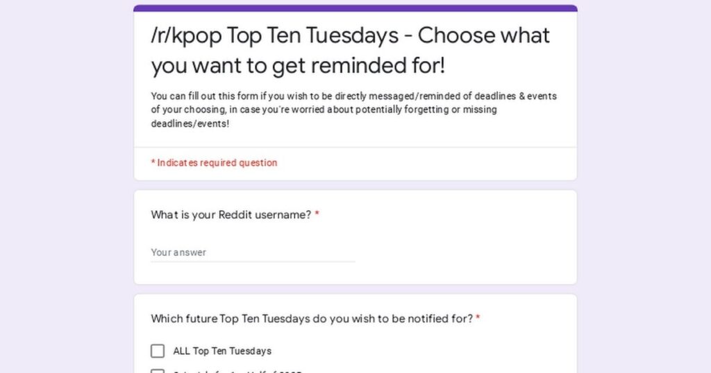 /R/KPOP أفضل عشرة نتائج الثلاثاء: E'last (2025)
