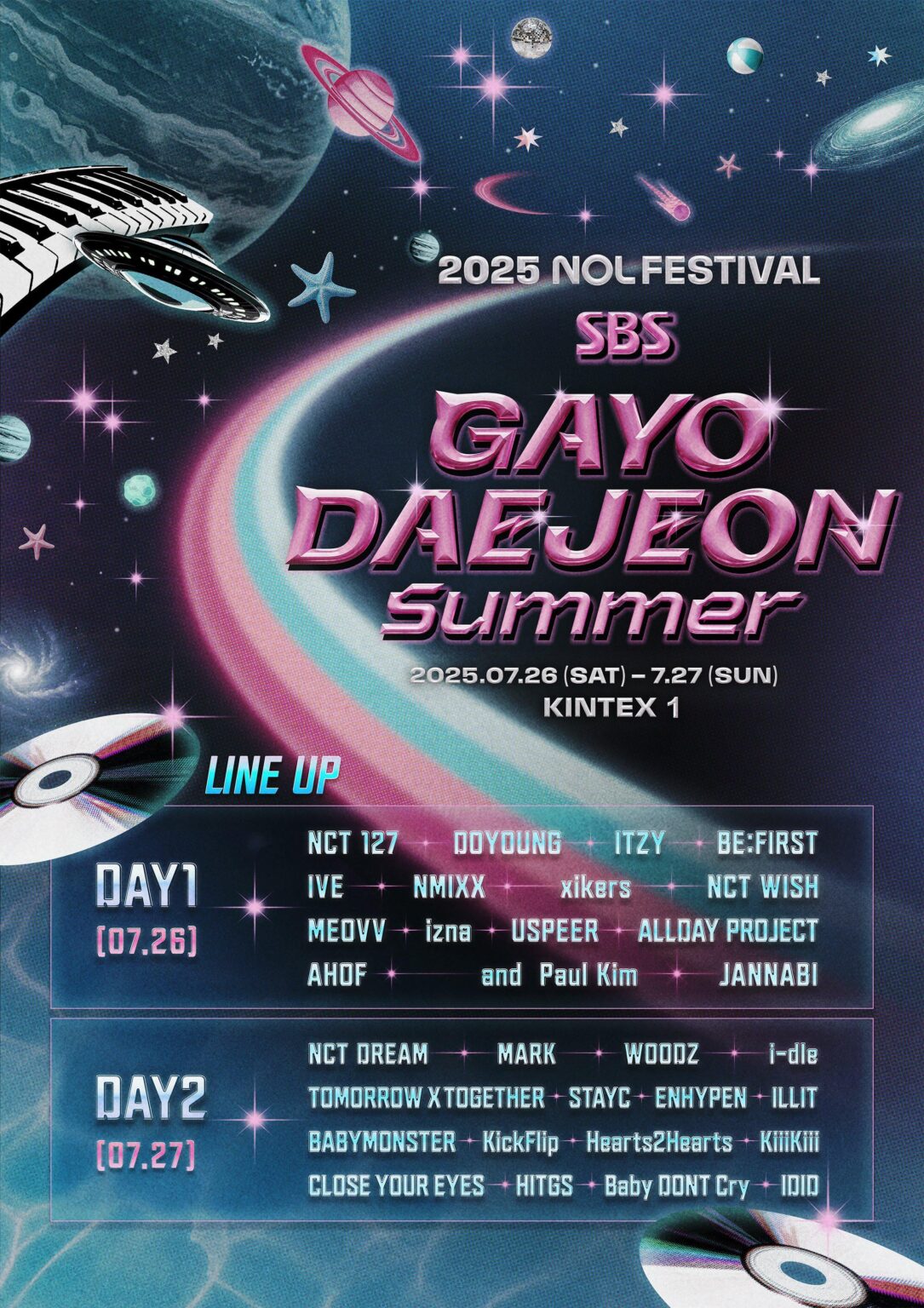 2025 SBS Gayo Daejeon Summer - التشكيلة النهائية