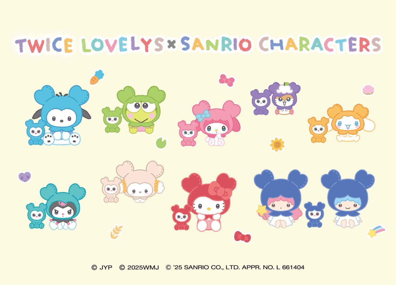 250611 مرتين تحديث Twitter Japan - مرتين من شخصيات LovelySxsanrio تم الكشف عن تصميم التعاون الثاني 💗
