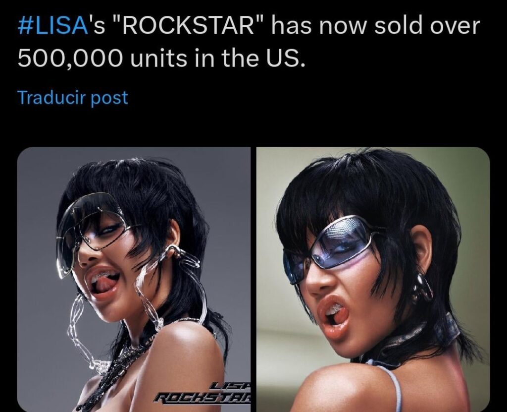باعت أغنية "Rockstar" الفردية لألبوم Lisa's Alterego 500 ألف وحدة في الولايات المتحدة