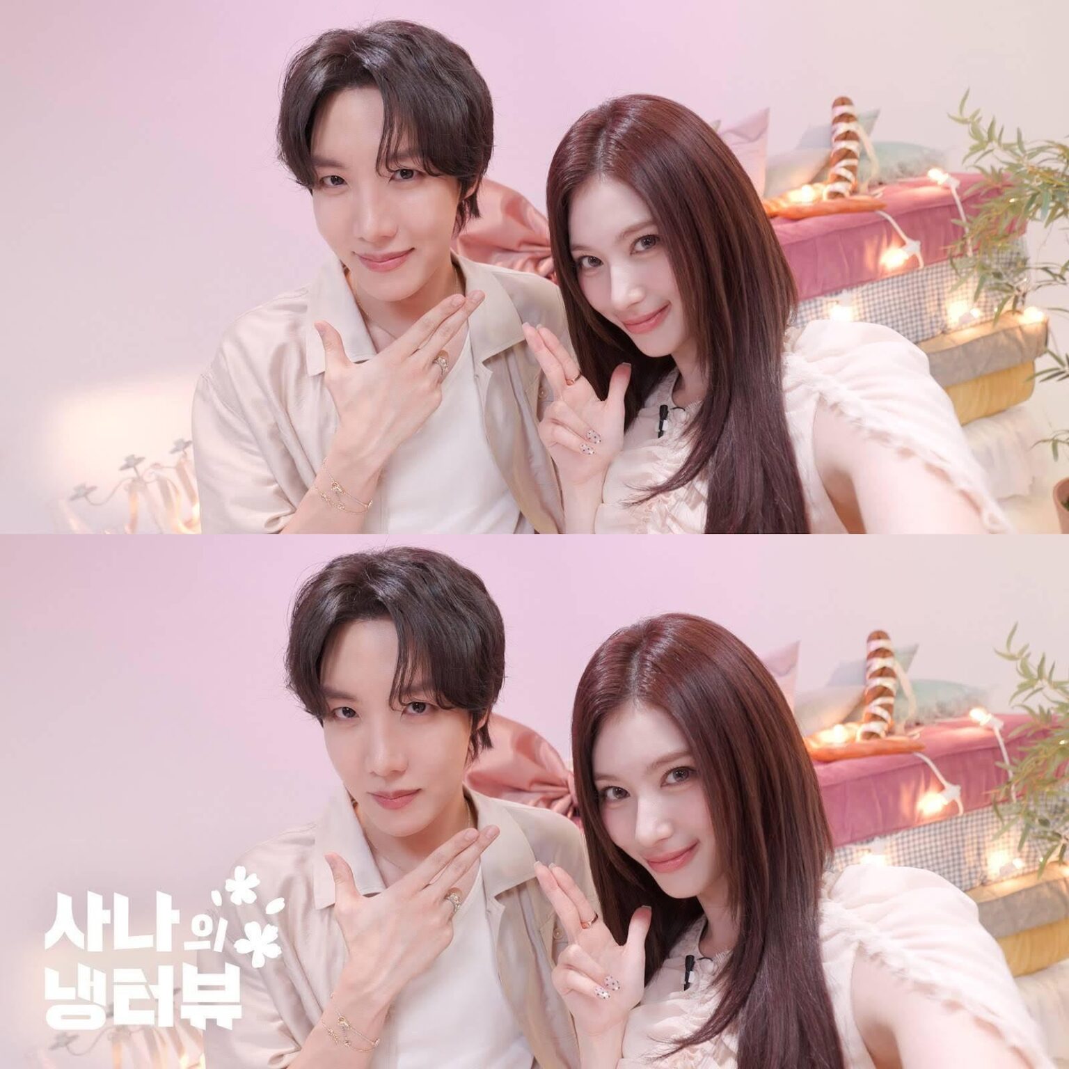 250623 CH117 Utube Community Update - Sana & BTS J -Hope SELCA غير منشور للاحتفال بمقابلة الثلاجة التي تصل إلى 2 متر مشاهدات