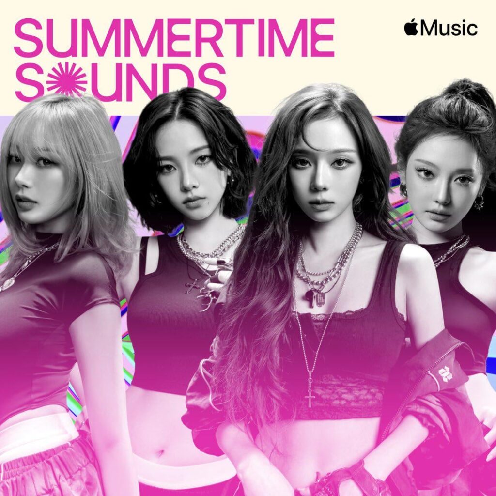 250610 AESPA Twitter Update - تحقق من آخر تحديث لـ AESPA لقائمة التشغيل Summer Breeze على applemusic مع اختيارات أغنيتنا لهذا الصيف! ولا تنسى "العمل القذر" قبل إضافة مكتبتك 🔥