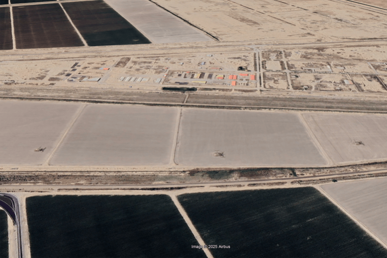 ****داخلية*** (تحديد الموقع الجغرافي لموقع المنظومة الجوية الإيرانية بعد استهدافها)