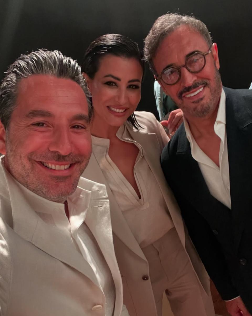 ريم السعيدي ووسام بريدي باطلالات باللون البيج 