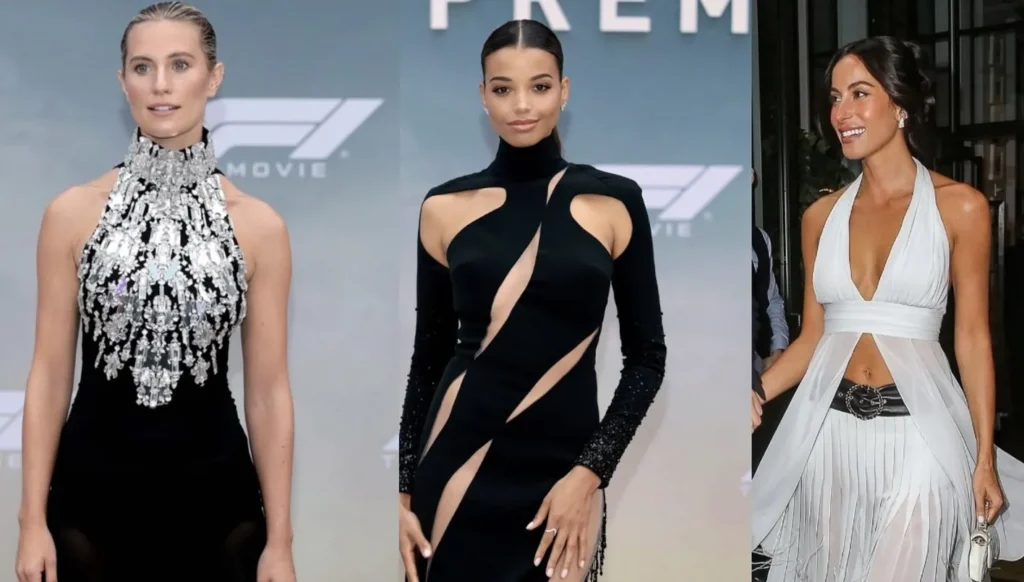 أجمل 3 فساتين في العرض الأول لفيلم F1 بينها تصميم جورج حبيقة (صور وفيديو)