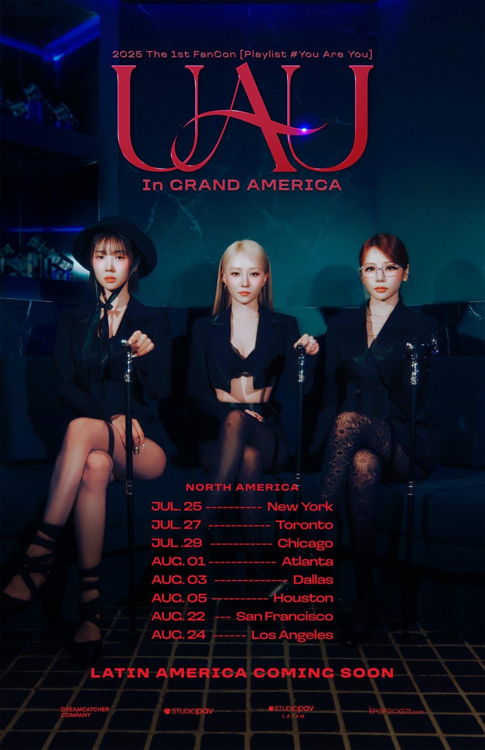 Dreamcatcher Uau - 2025 The 1st Fancon: "قائمة التشغيل #أنت" أنت "في ملصق إعلان Grand America (إعلان)