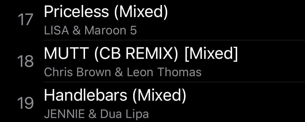 250609 Maroon 5 ، Lisa - 'Pricsike (mixed)' و Jennie ، Dua Lipa - 'Handbars (Mixed) "ظهرت على" Hits Today Hits: June 2025 (DJ Mix) "