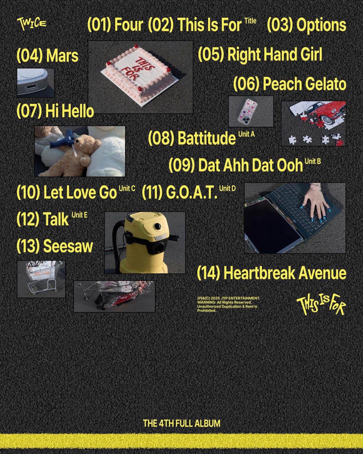 250626 Twitter Update - مرتين 4 ألبوم كامل "This Is for" قائمة المسار