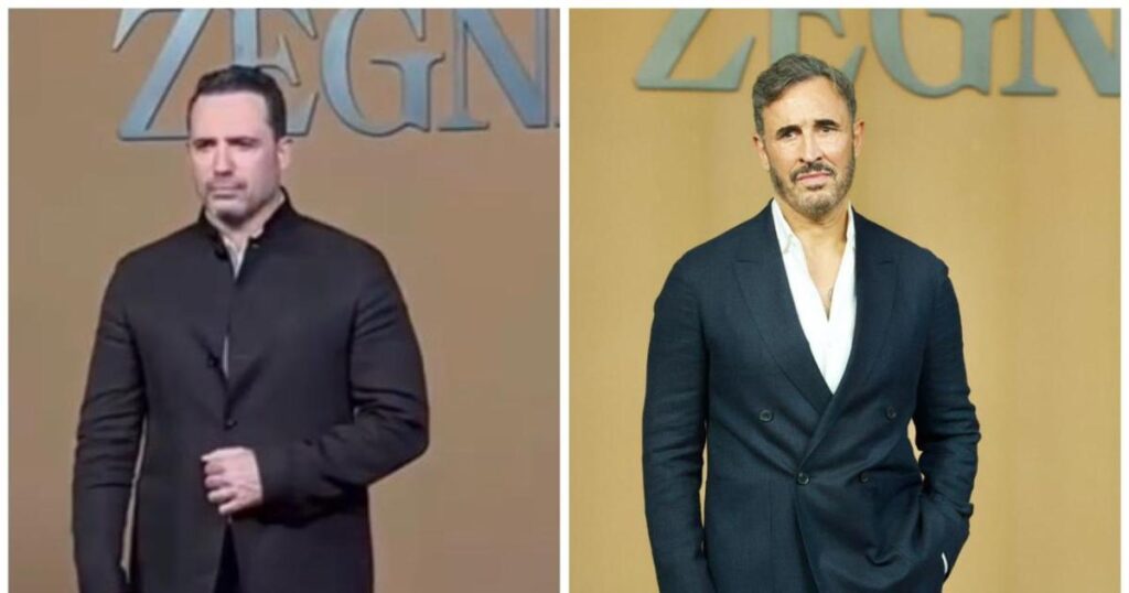 كاظم الساهر وظافر العابدين في الصف الأول لعرض Zegna بدبي