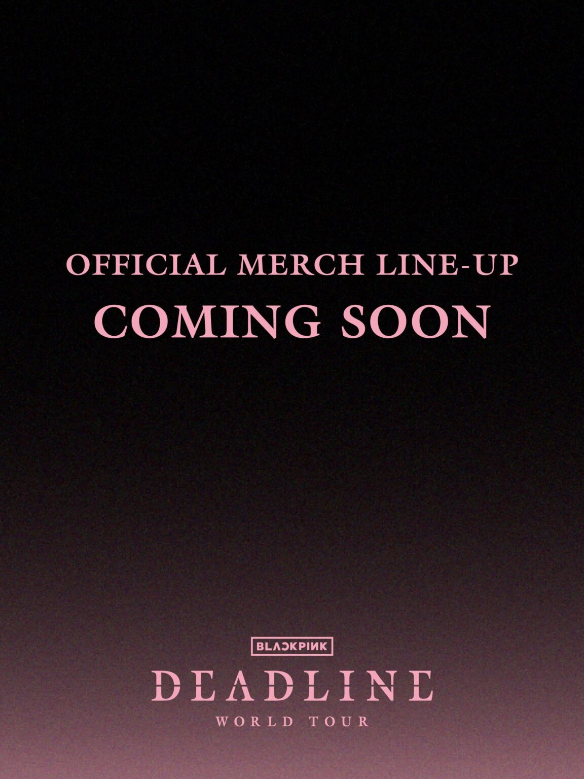 250612 جولة Blackpink World Tour  تشكيلة Merch الرسمية قريبًا