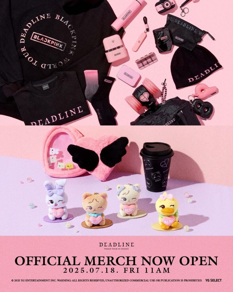 250718 جولة Blackpink World [DEADLINE] في Goyang الرسمية MD Sales مفتوحة الآن