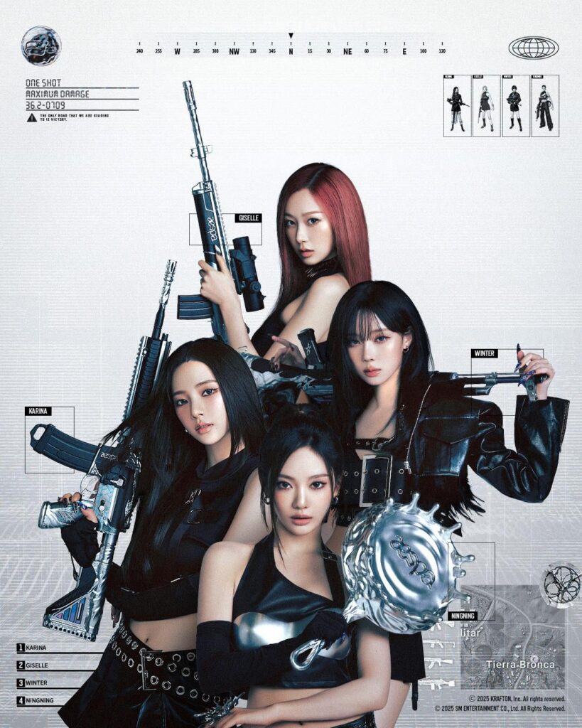 250702 AESPA X PUBG: Battlegrounds (صورة دعابة - الكمبيوتر الشخصي: 9 يوليو / وحدة التحكم: 17 يوليو تحديث)