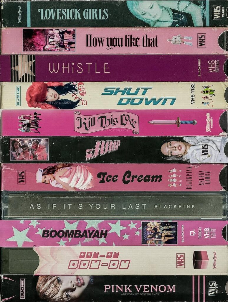250714 مجموعة Blackpink VHS صممها فوسترلاندز